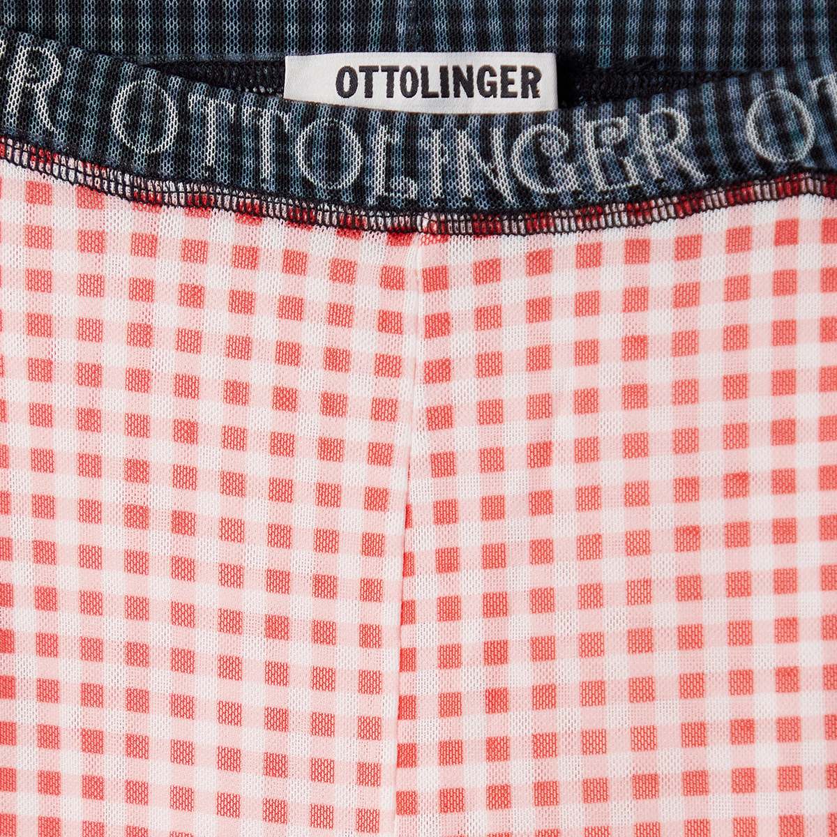 Mesh Pants Gingham Print