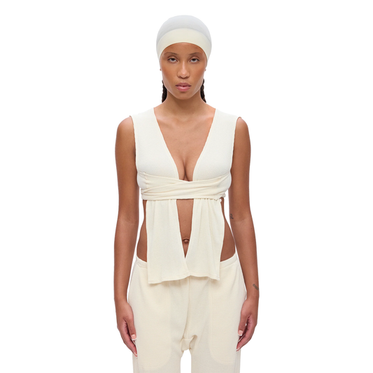 Waffle Wrap Top