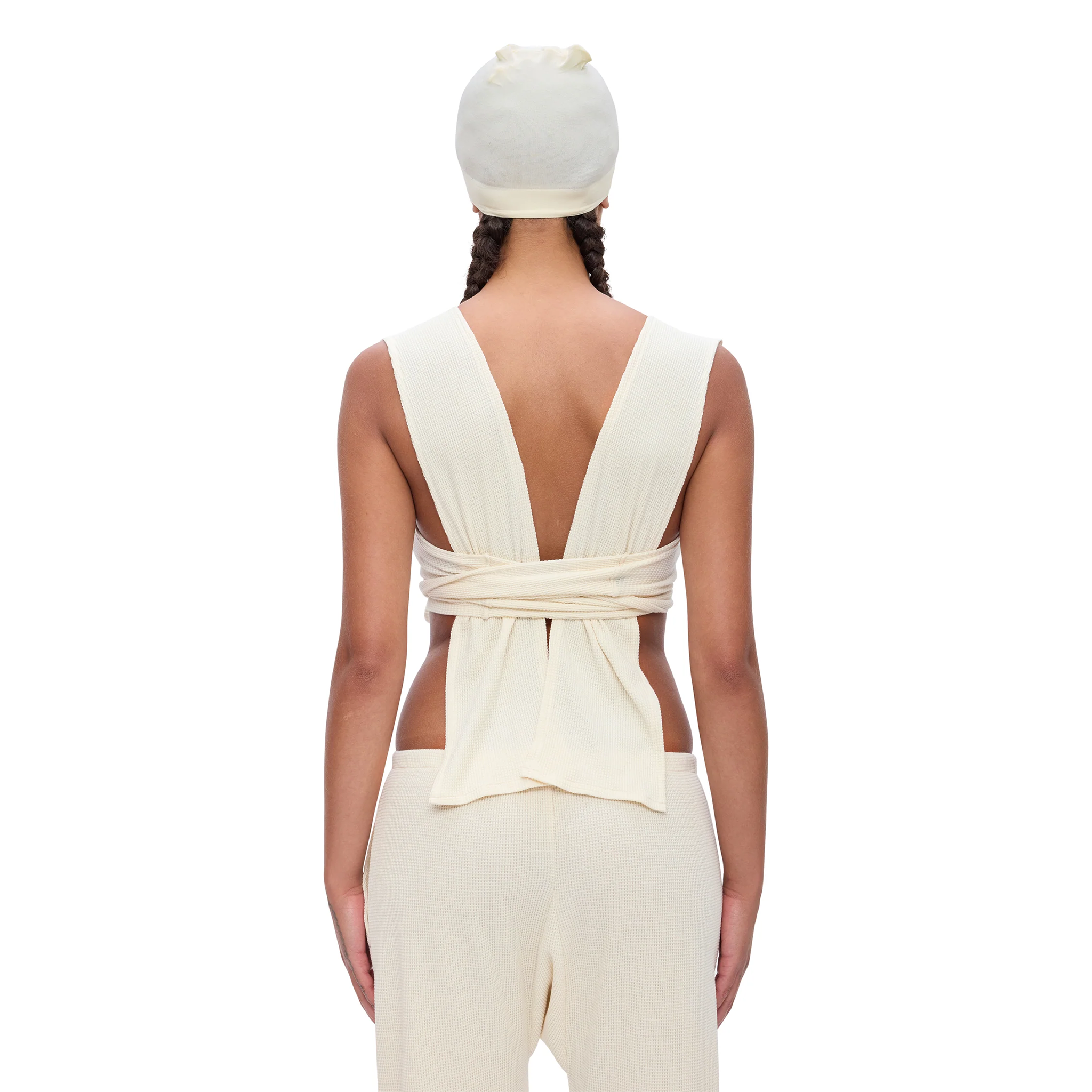 Waffle Wrap Top