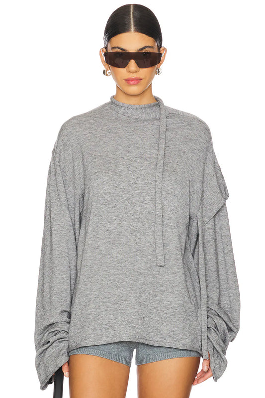 Strap Knit Loose Longsleeve