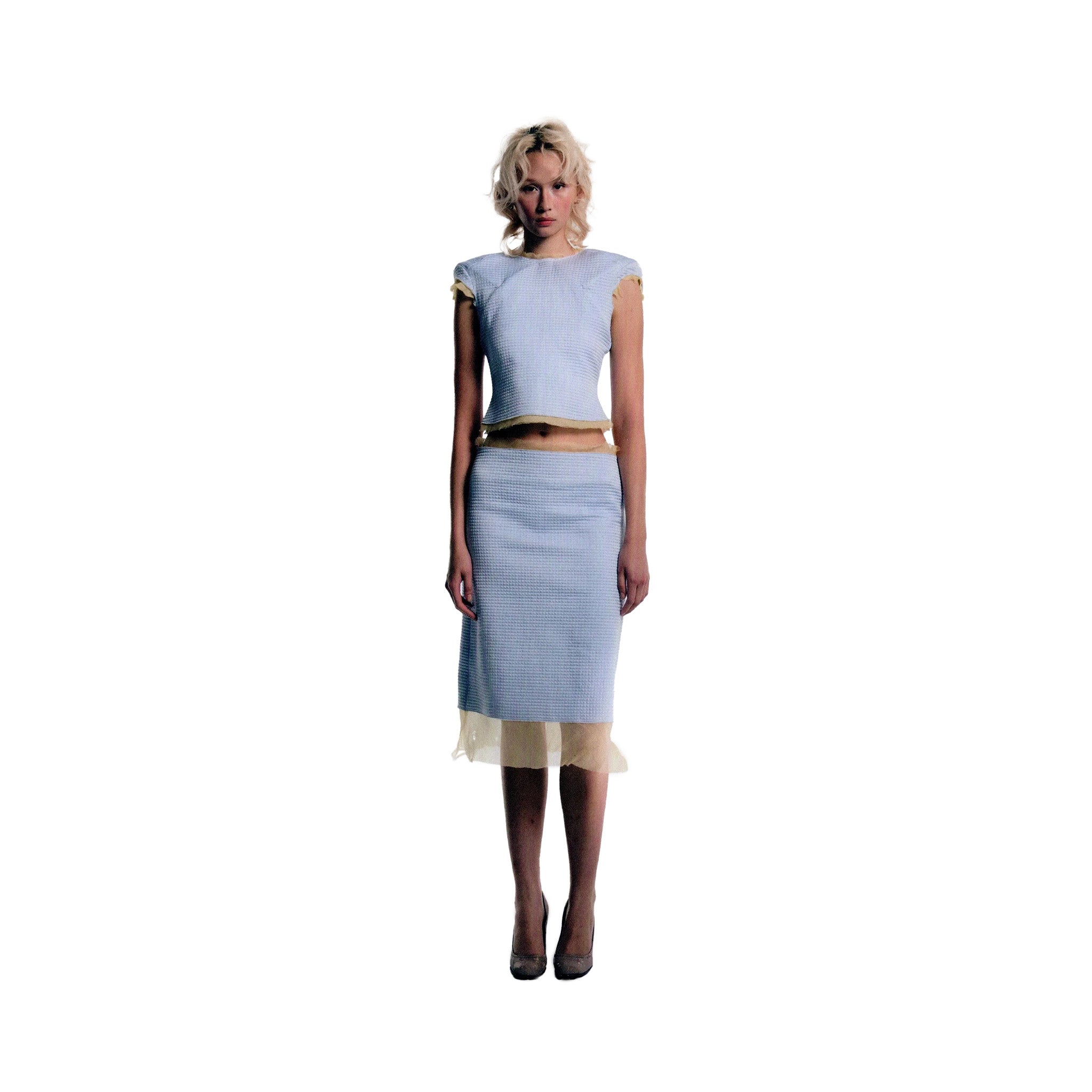 Quilted Cap Sleeve Top