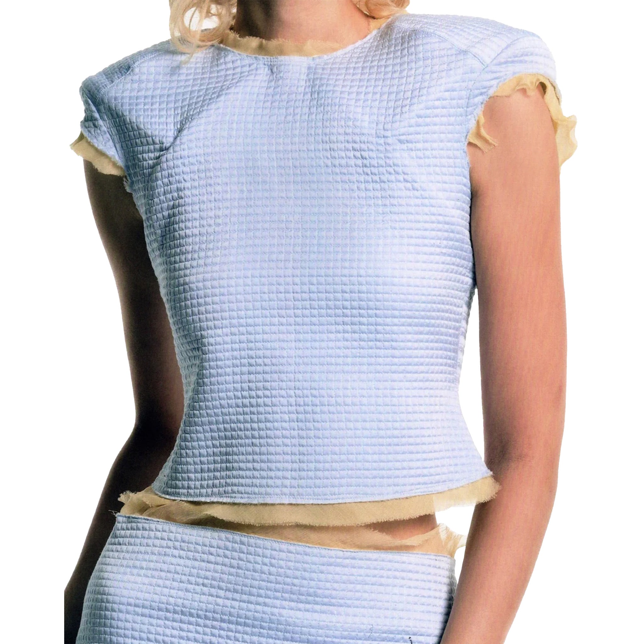 Quilted Cap Sleeve Top