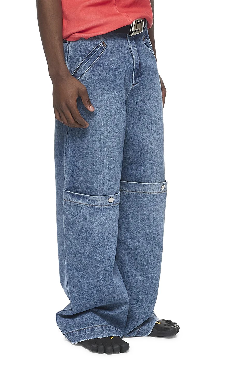 014 Blue Baggy Jeans