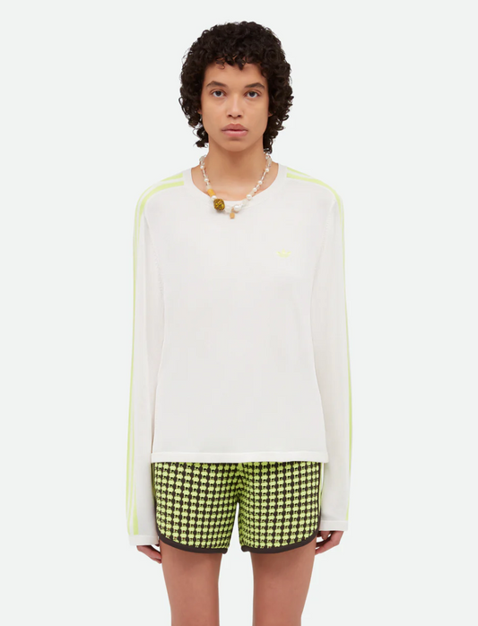 adidas Originals by Wales Bonner Long Sleeve Knit T Shirt - White