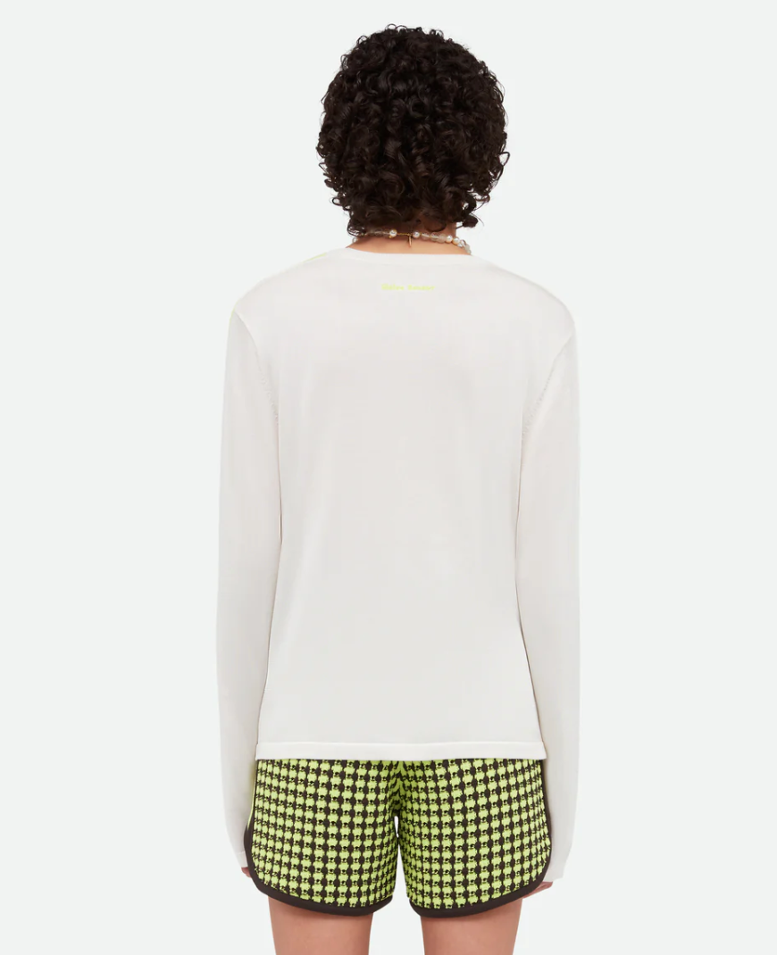 adidas Originals by Wales Bonner Long Sleeve Knit T Shirt - White