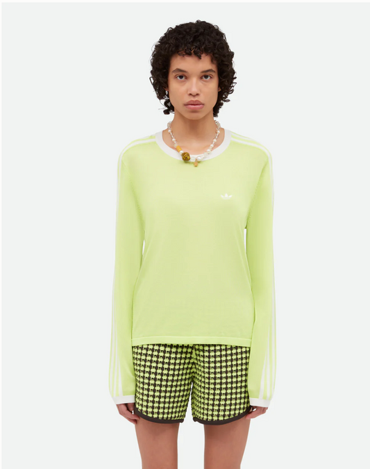 adidas Originals by Wales Bonner Long Sleeve Knit T Shirt - Green