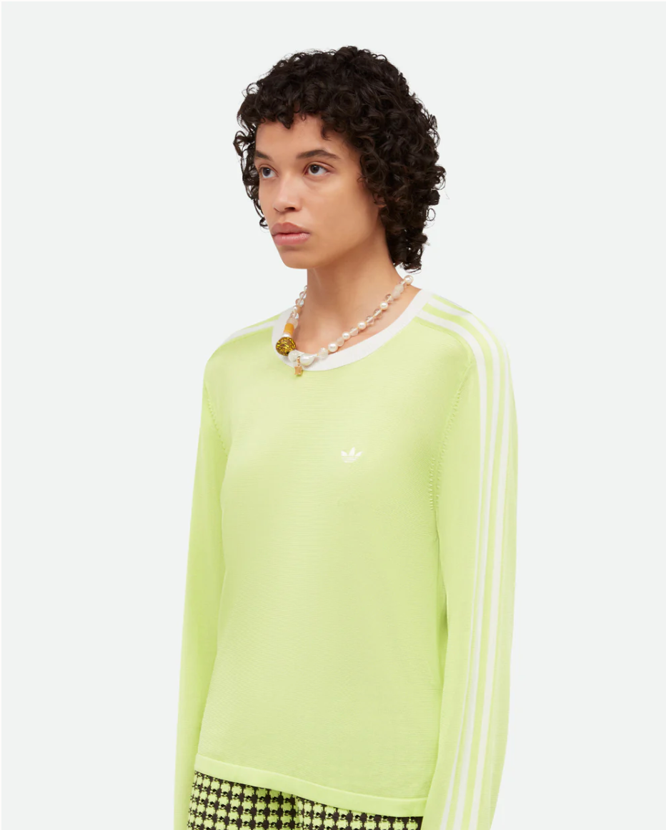 adidas Originals by Wales Bonner Long Sleeve Knit T Shirt - Green
