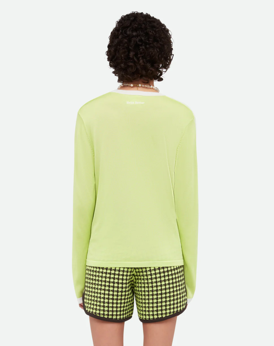 adidas Originals by Wales Bonner Long Sleeve Knit T Shirt - Green