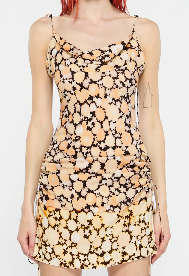 Coil Dress Hazy Floral