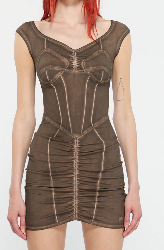 Ghost Dress Brown