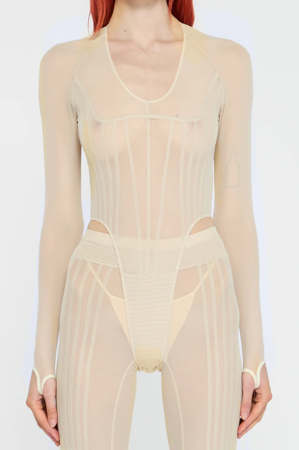Haze Leotard Ecru