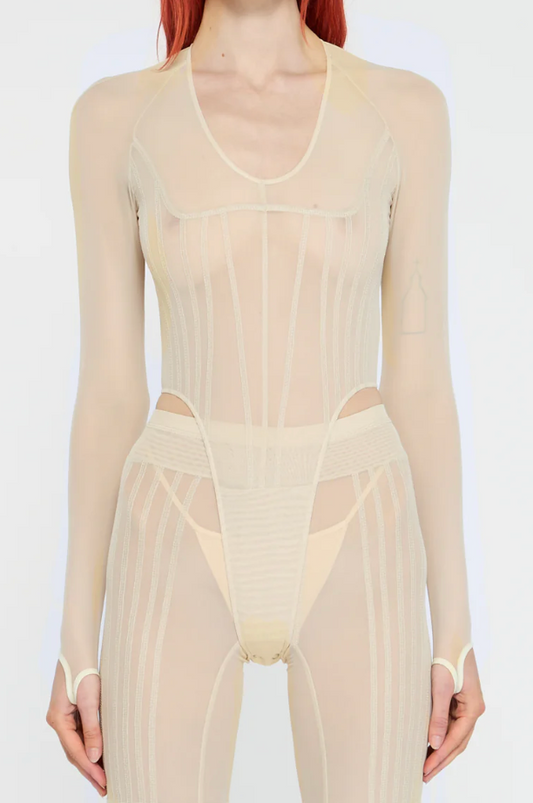 Haze Leotard Ecru