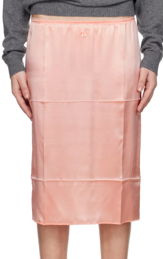 Creased Slip Skirt