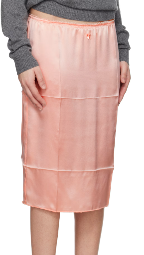 Creased Slip Skirt