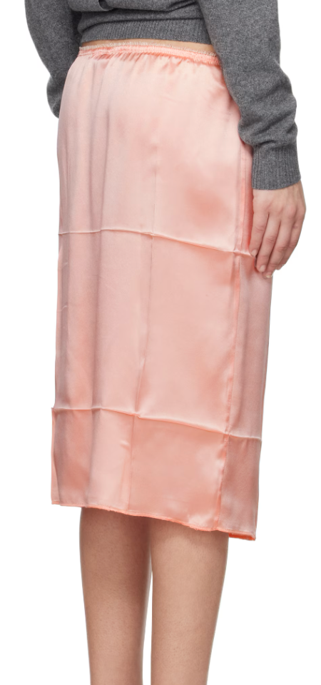 Creased Slip Skirt