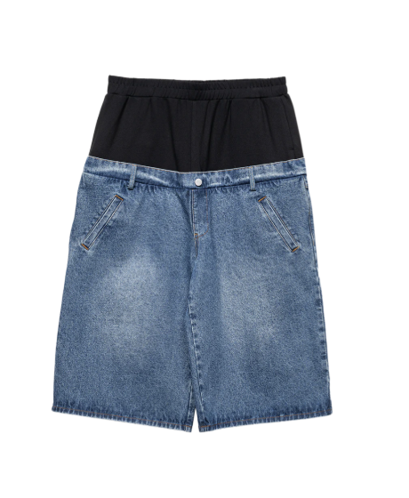 Dropped Denim Short