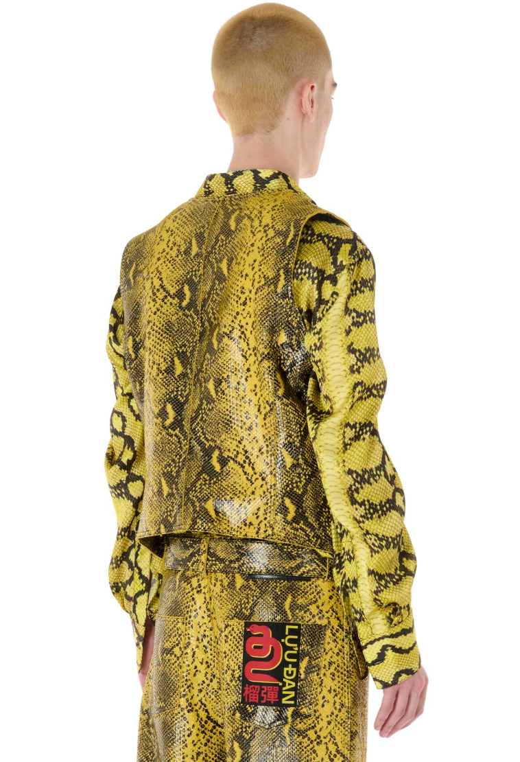Python Leather Vest