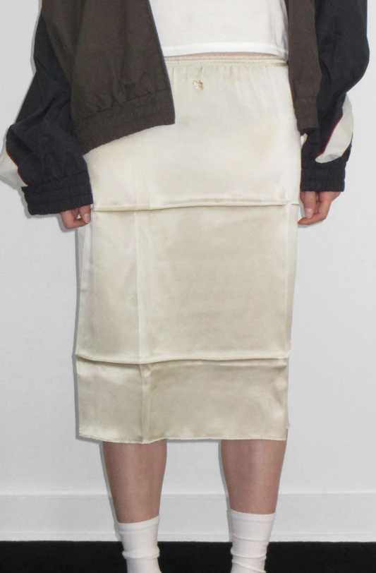 Creased Slip Skirt