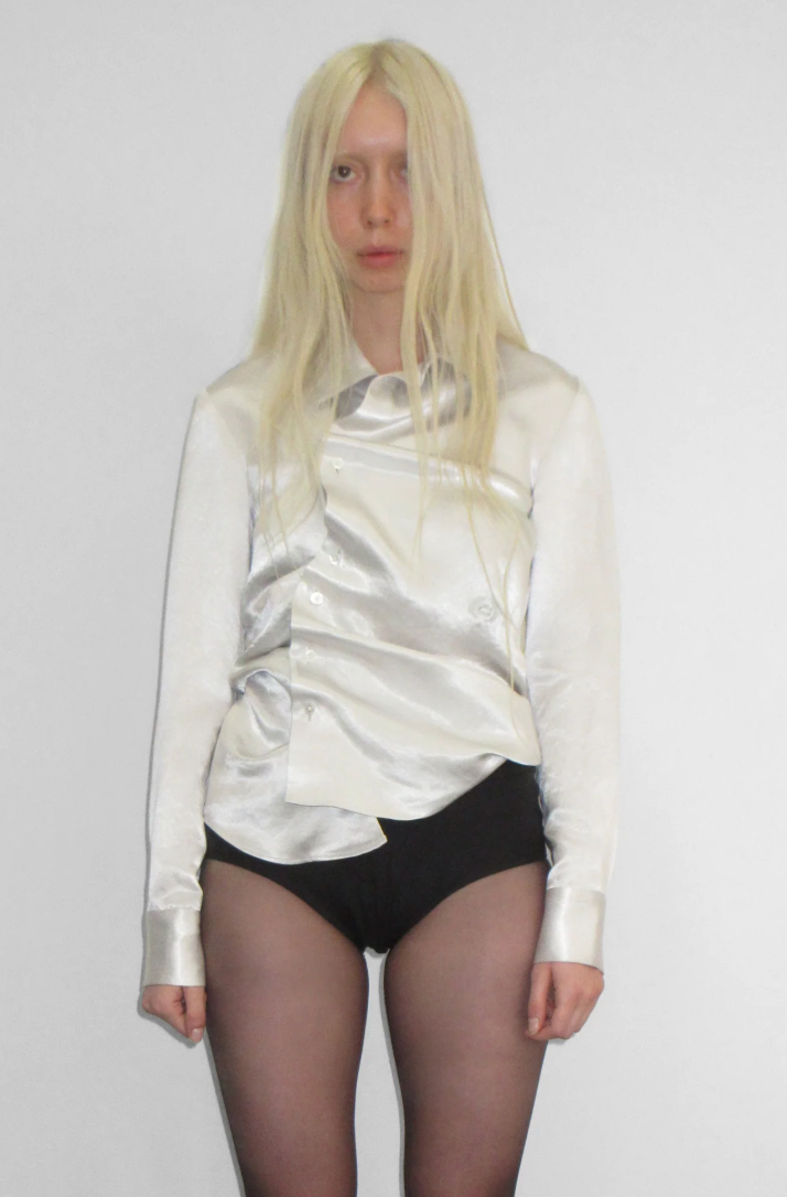 Twisted Satin Shirt
