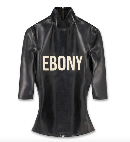 Latex Tee Ebony