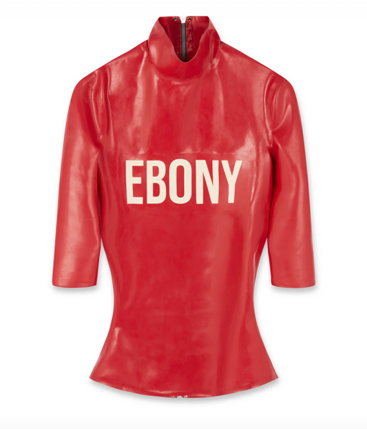 Latex Tee Ebony