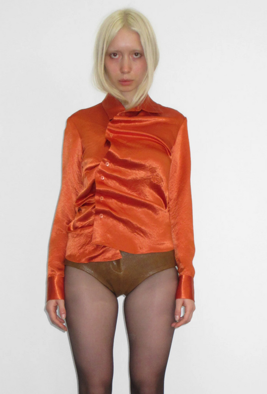 Twisted Satin Shirt (Exclusive)