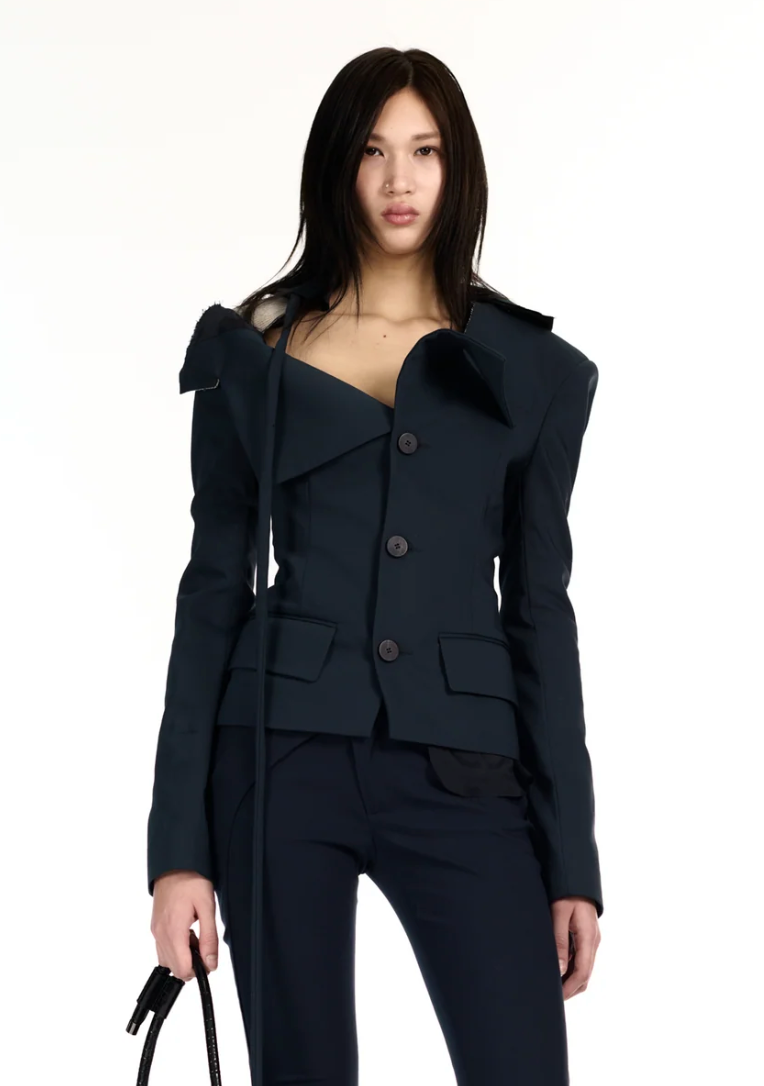 Off-Shoulder Blazer