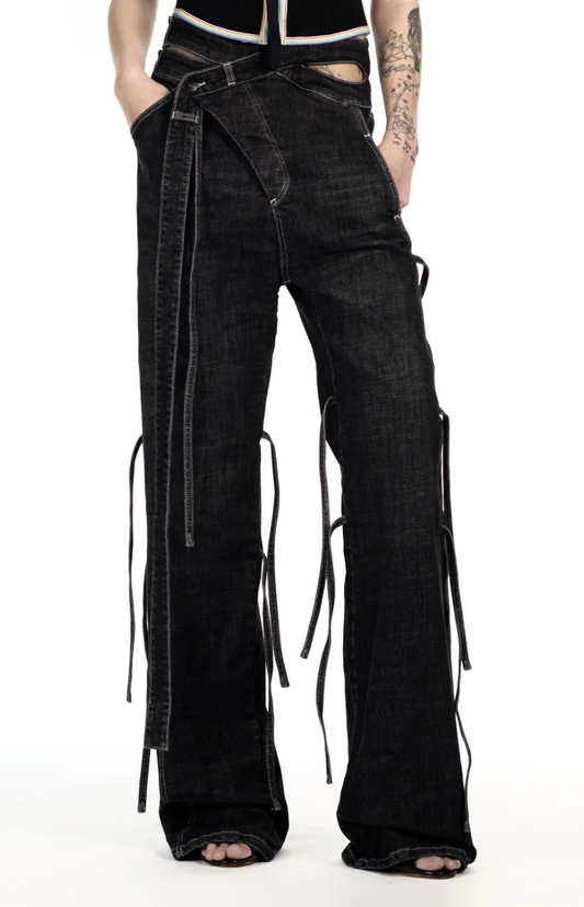 Strappy Signature Wrap Jeans