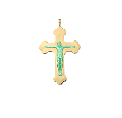 The XL Jesus Piece in Yellow Gold