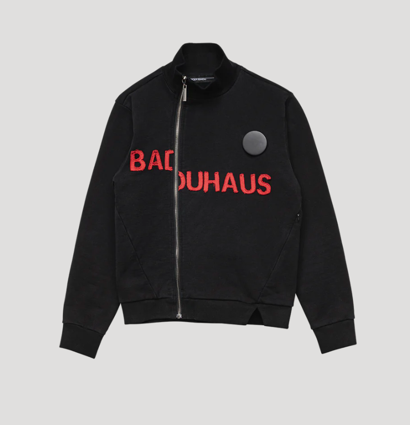 Black Shrunken Track Jacket