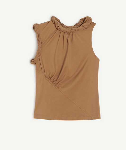 Georgia Twist Top Saddle Brow