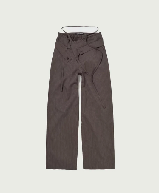Furry Double Fold Suit Pants