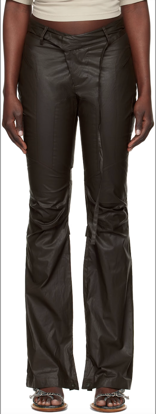 Deconstructed Flared Pants