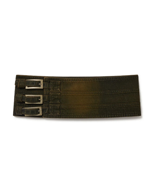 Belt Skirt Brown