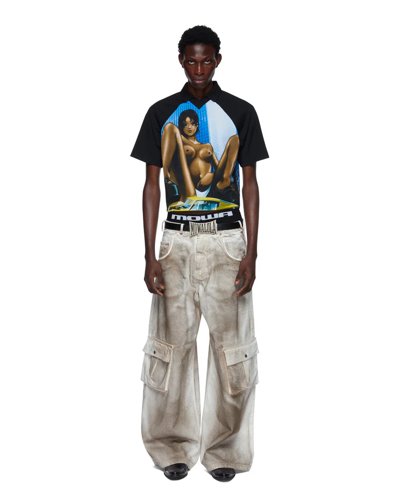 Double D Jeans White