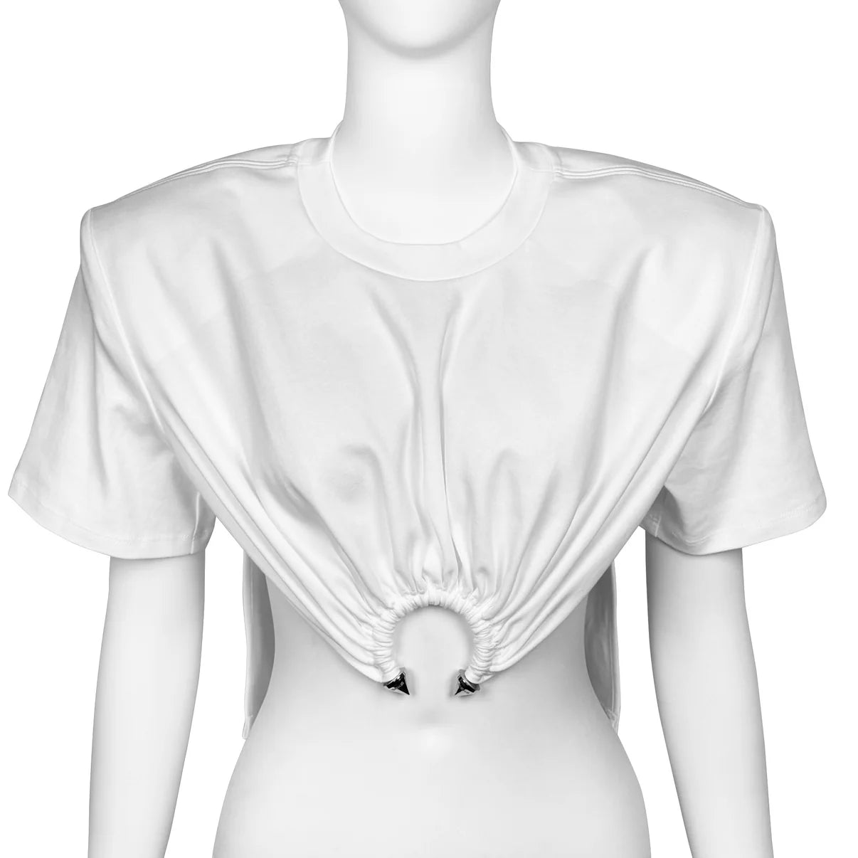 The Detachable Shoulder Pad Piercing Tee