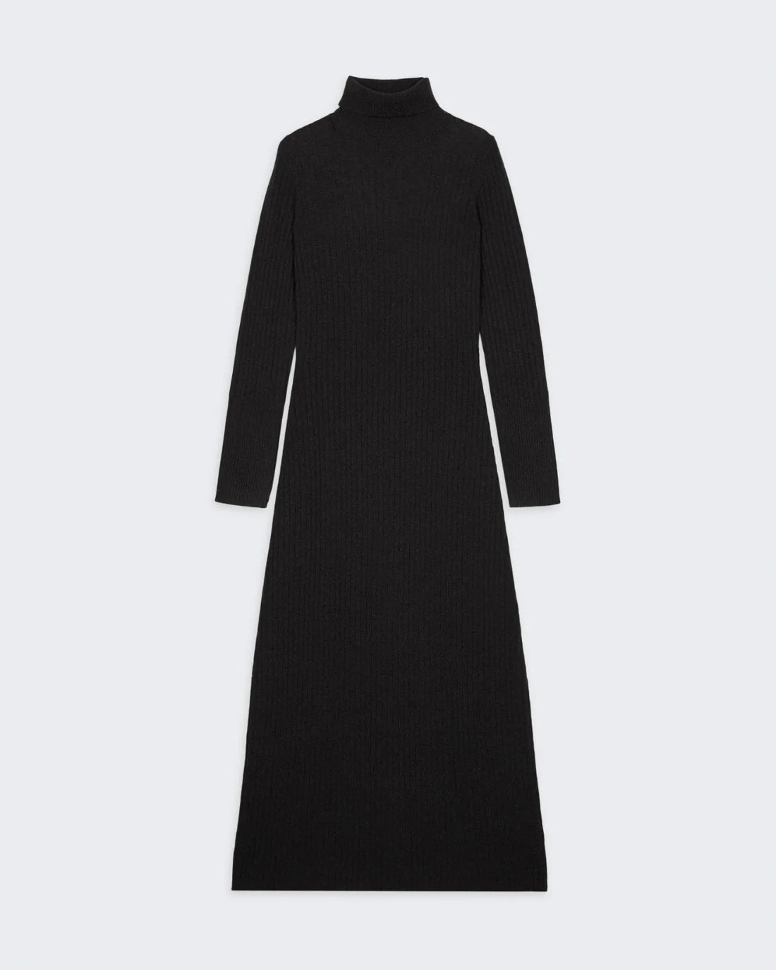 Wide Rib Turtleneck Dress