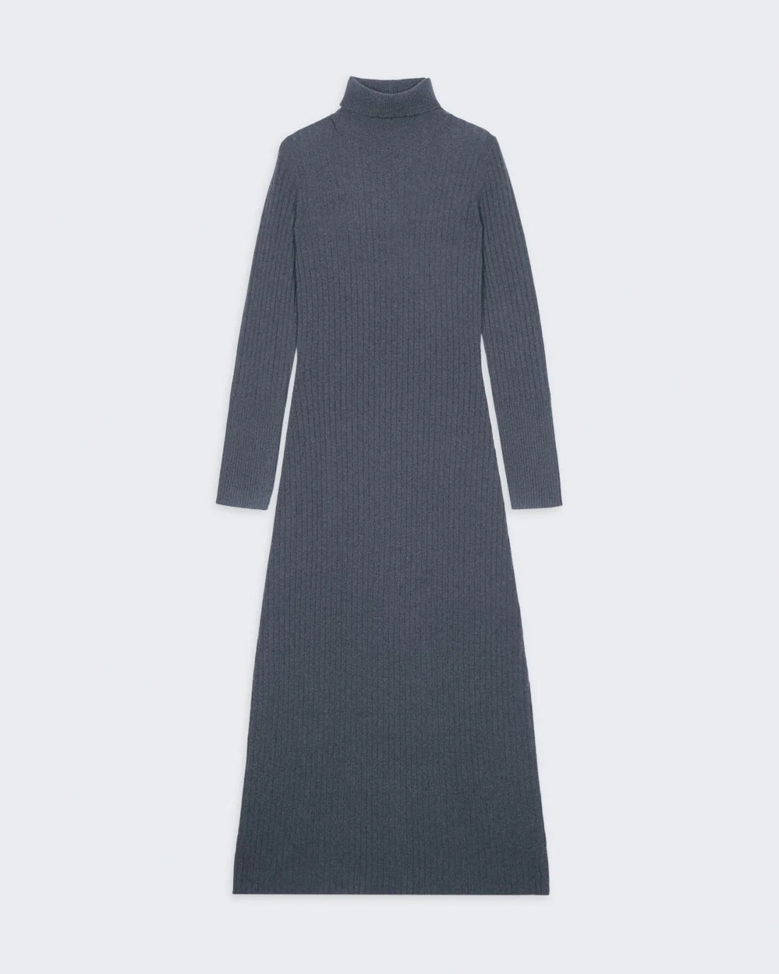 Wide Rib Turtleneck Dress