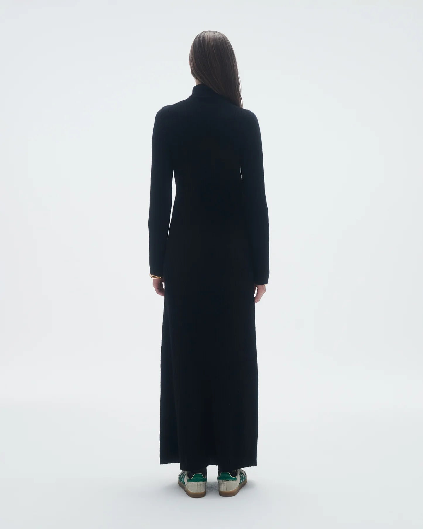 Wide Rib Turtleneck Dress