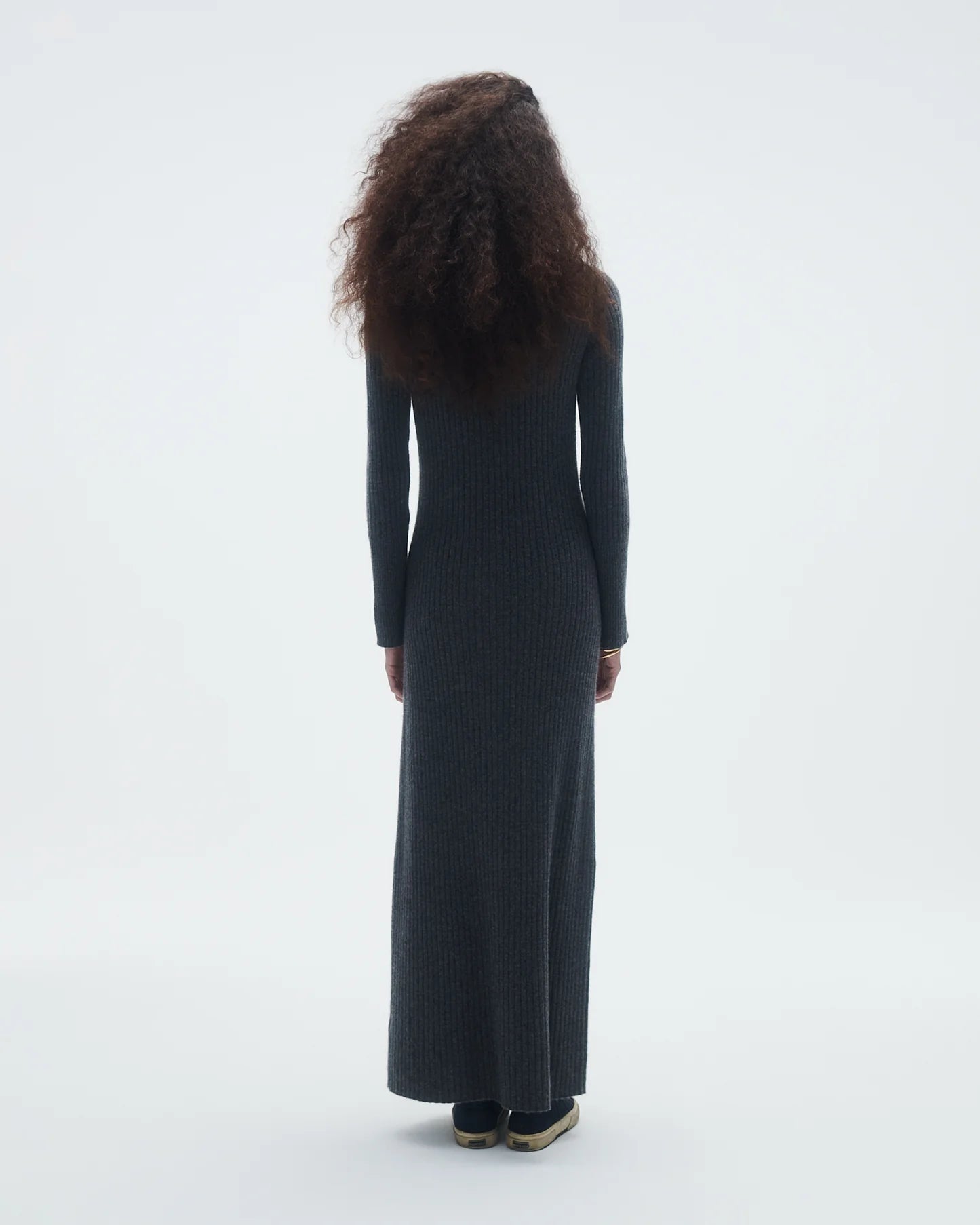 Wide Rib Turtleneck Dress