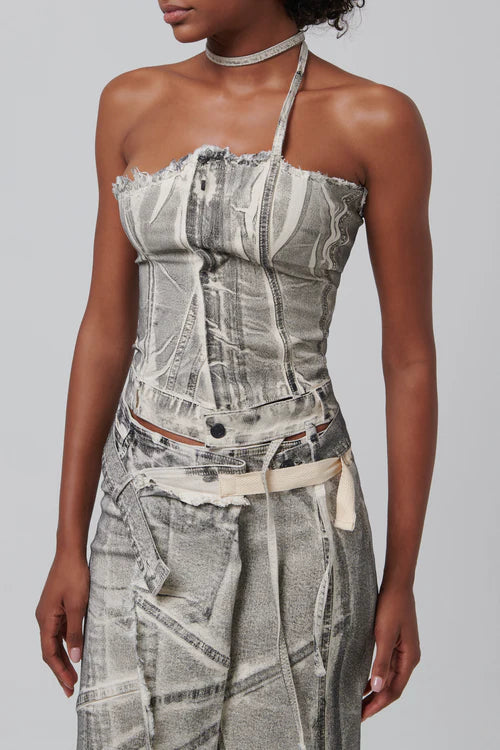 Denim Tube Top