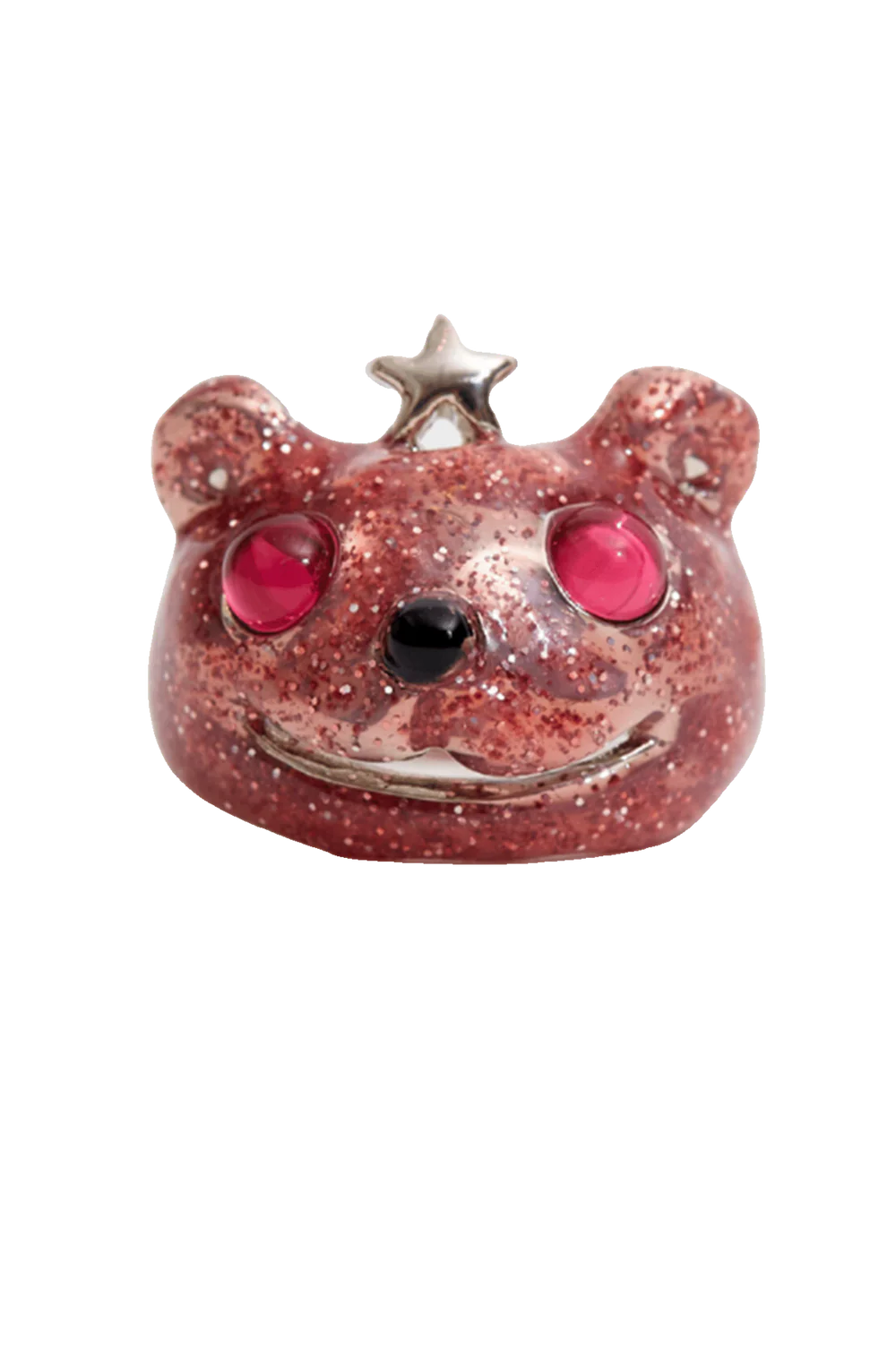 Glitter Princess Bear Ring