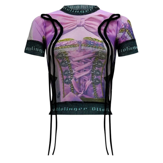 aespa X OTTOLINGER Mesh T-Shirt