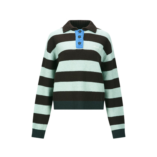 Bold Stripe Collar Sweater