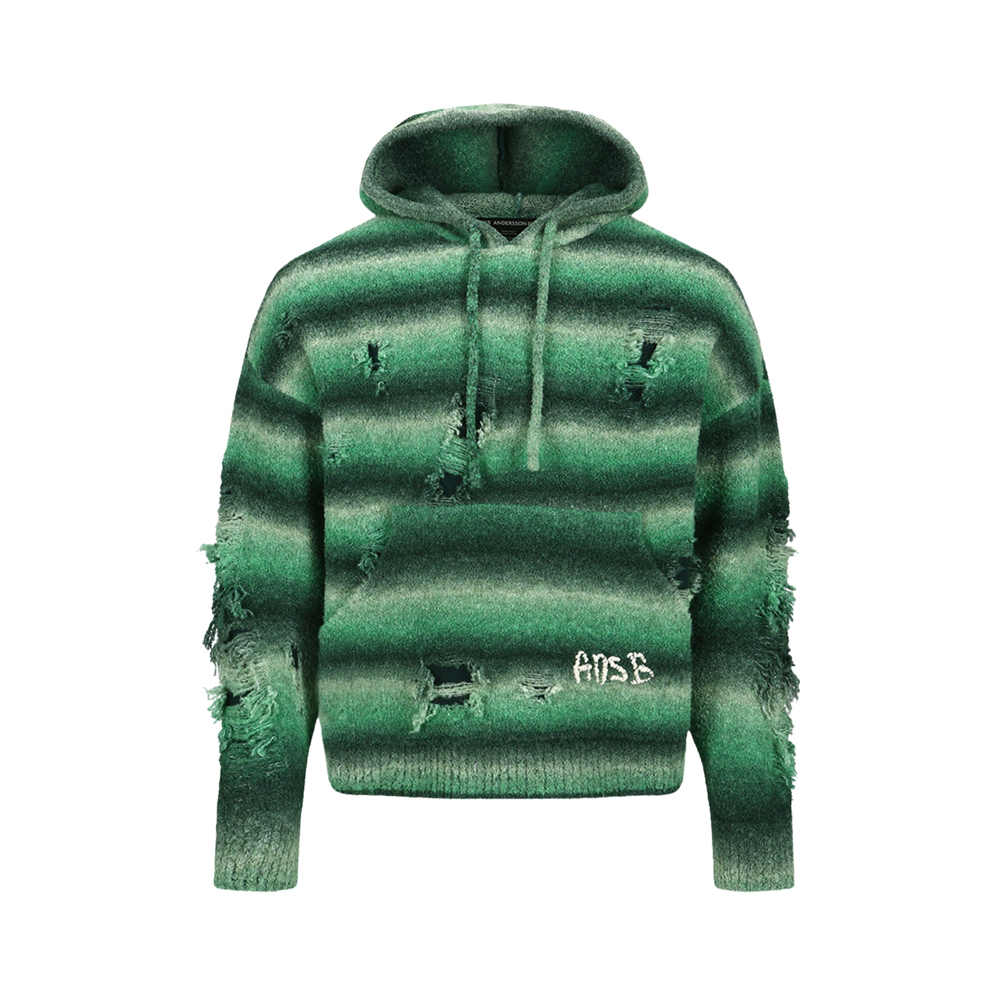 Unisex Gradient Distressed Hoodie