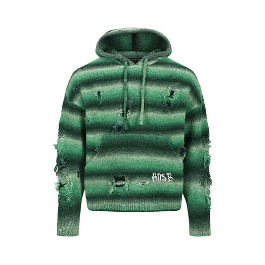Unisex Gradient Distressed Hoodie