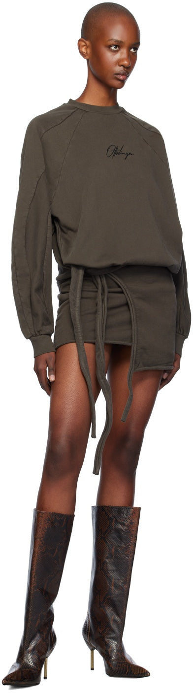Drape Jersey Minidress