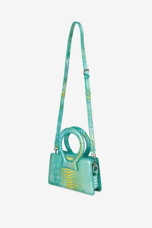 Ana bag - Snakeskin green
