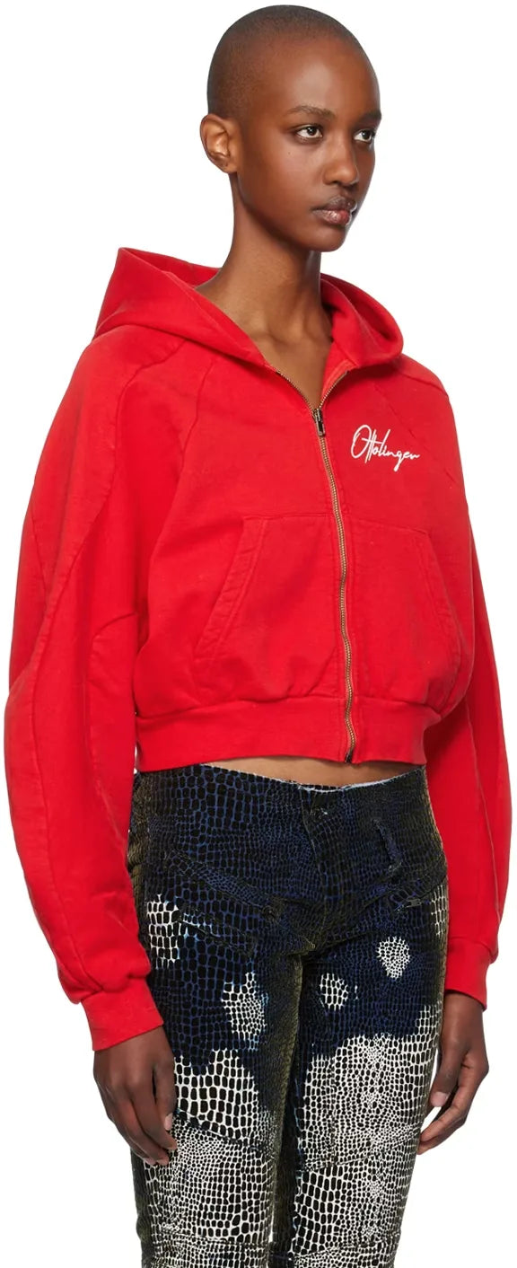 Multiline Zip Hoodie